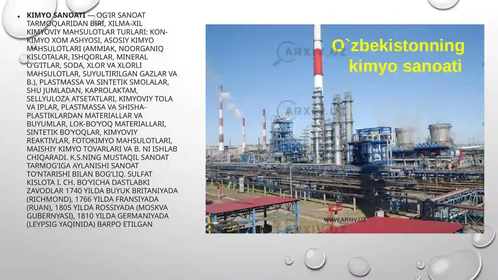 O’zbekistonda Kimyoviy xomashyo xillar va manbalari 2