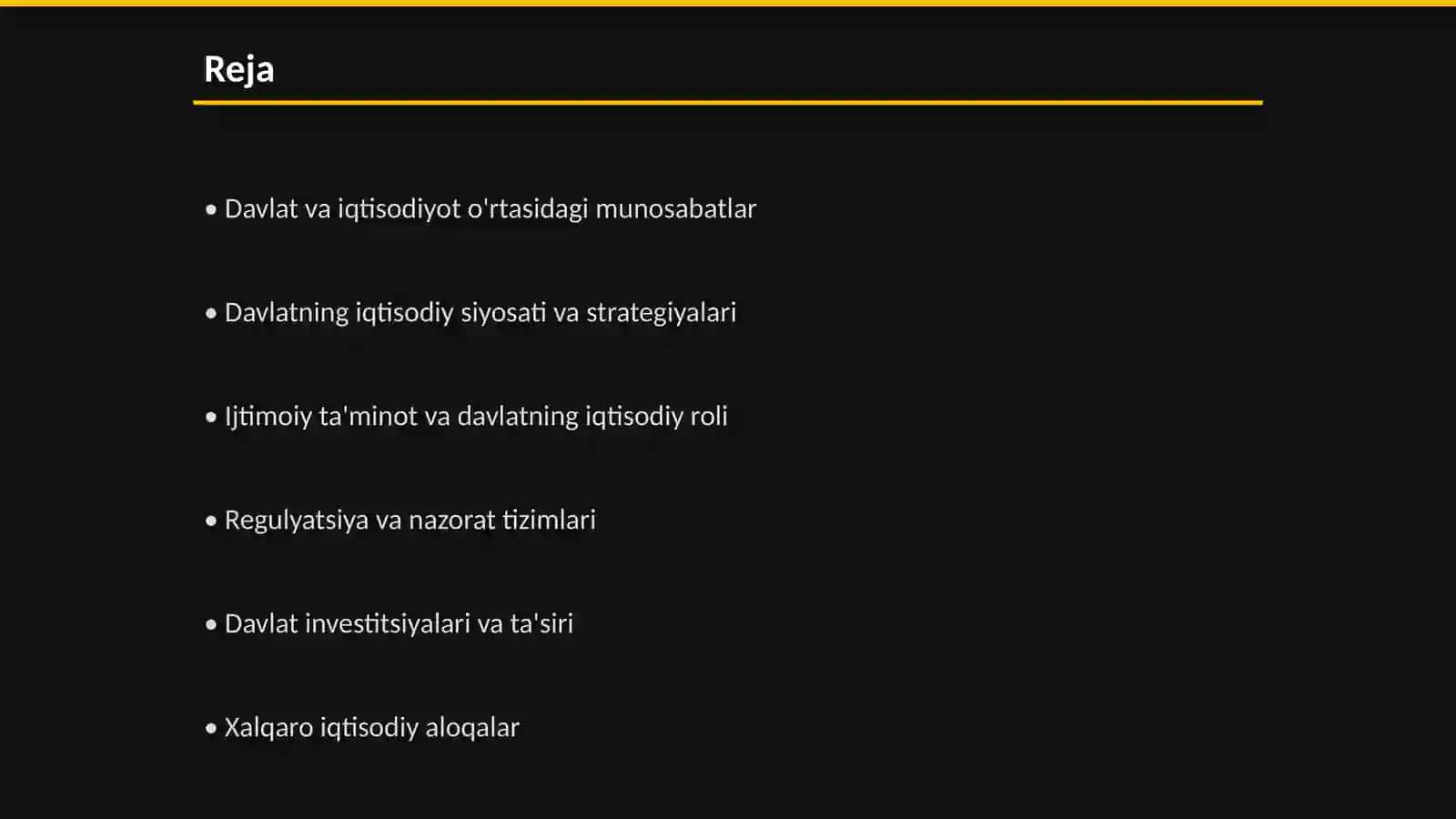 Davlatning iqtisodiyotdagi roli 2