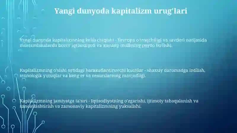 Kapitalizmning Rivojlanishi AmerkadaIkkinchiInqilob 2