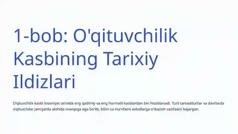 O'qituvchilik Kasbining Ijtimoiy Ahamiyati 2