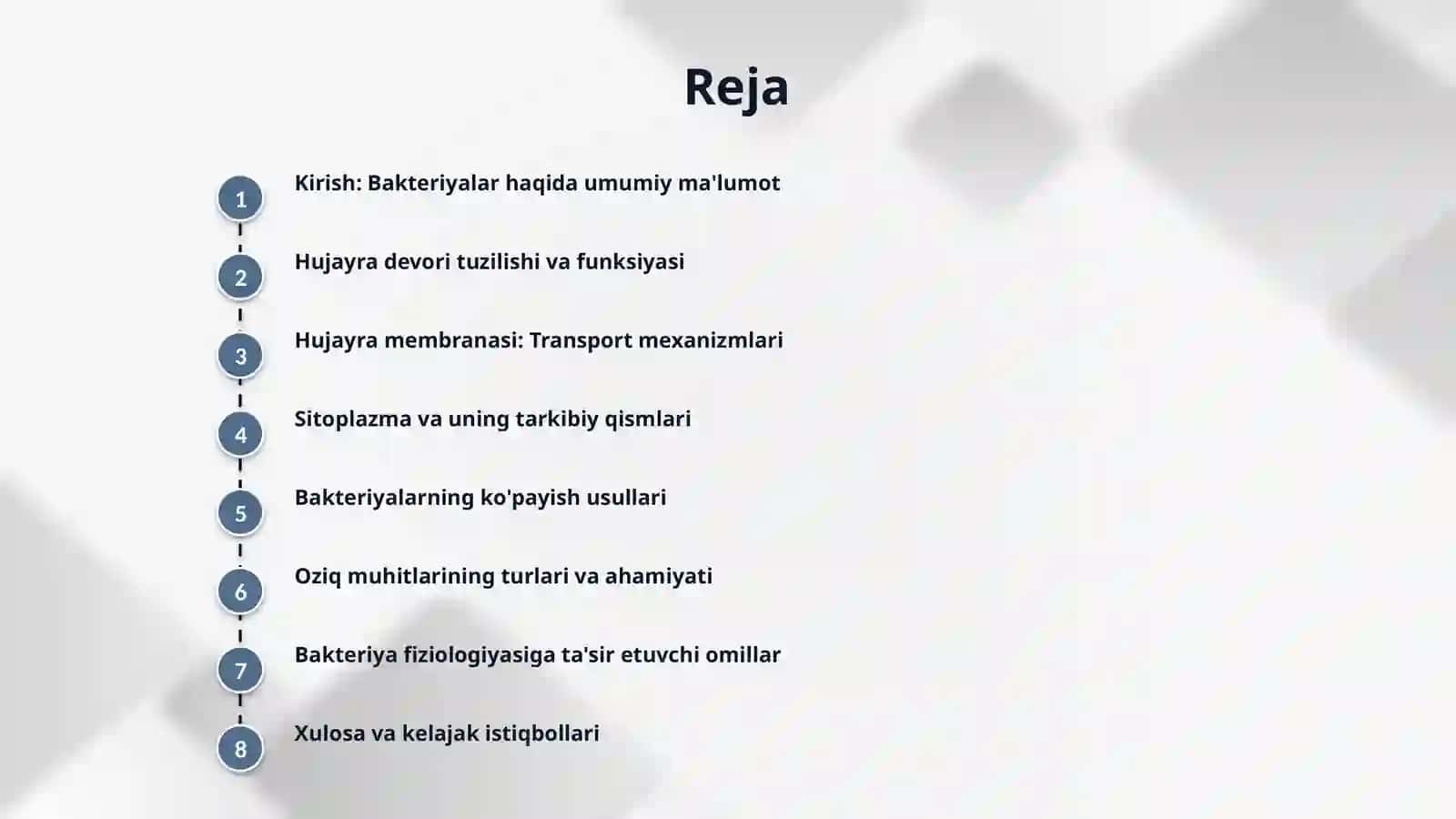 Bakteriyalar ulturastrukturasi bakteriyalarning fiziologiyasi oziq muhitlar 2