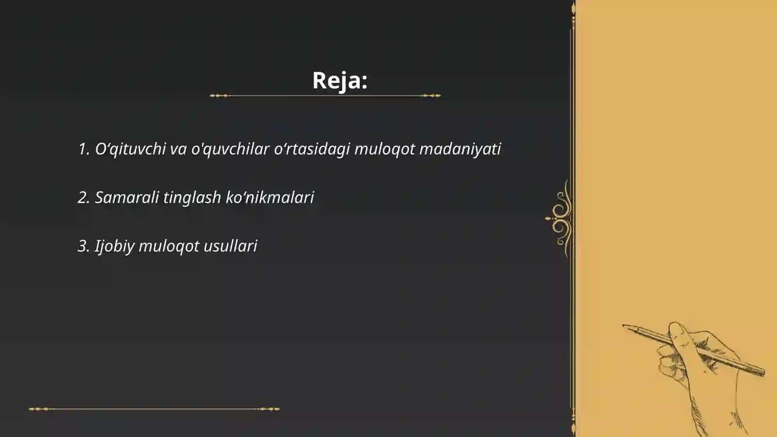 Muloqot madaniyati va psixologiyasi 2