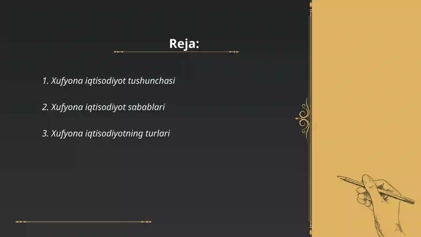 Xufyona iqtisodiyotning moxiyati 2