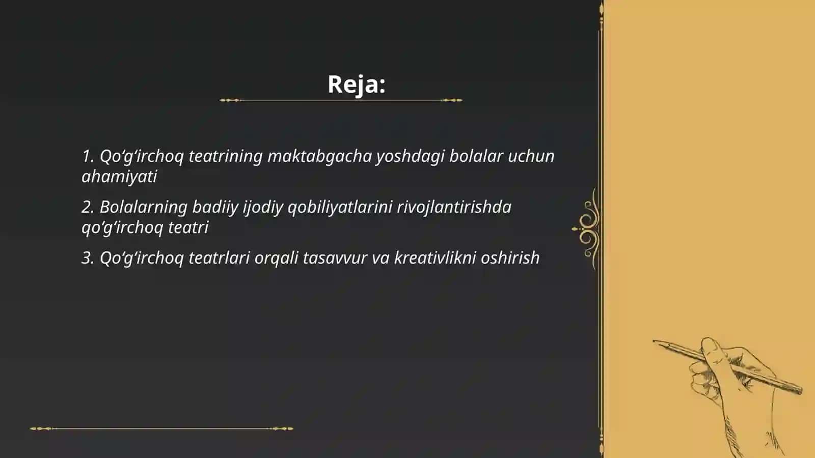 Maktabgacha katta yoshdagi bolalarning badiy ijodiy qobiliyatlarini qogirchoq teatri vosita shakilantirish 2