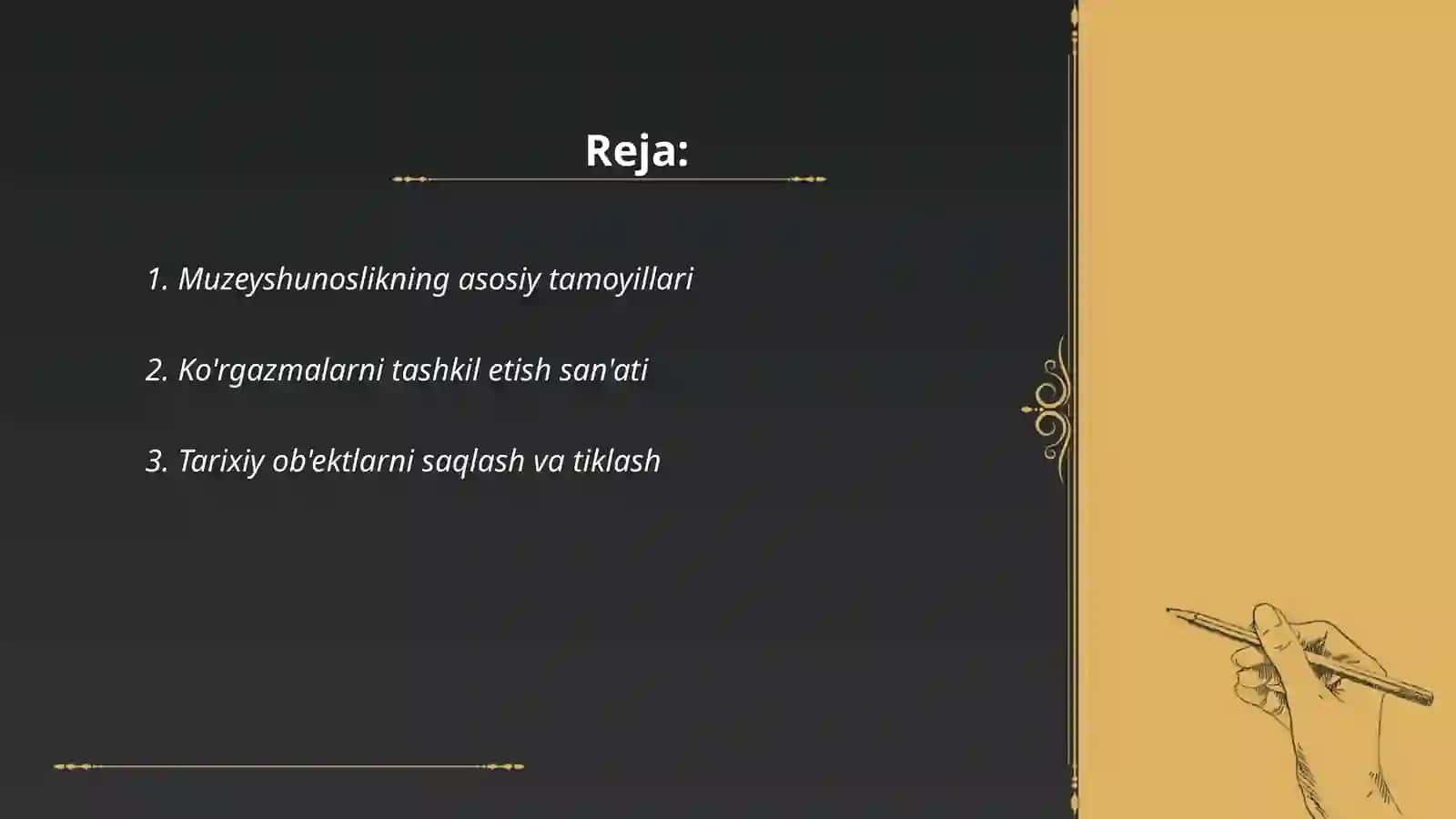 Muzey mutaxassislarini tayyorlash 2