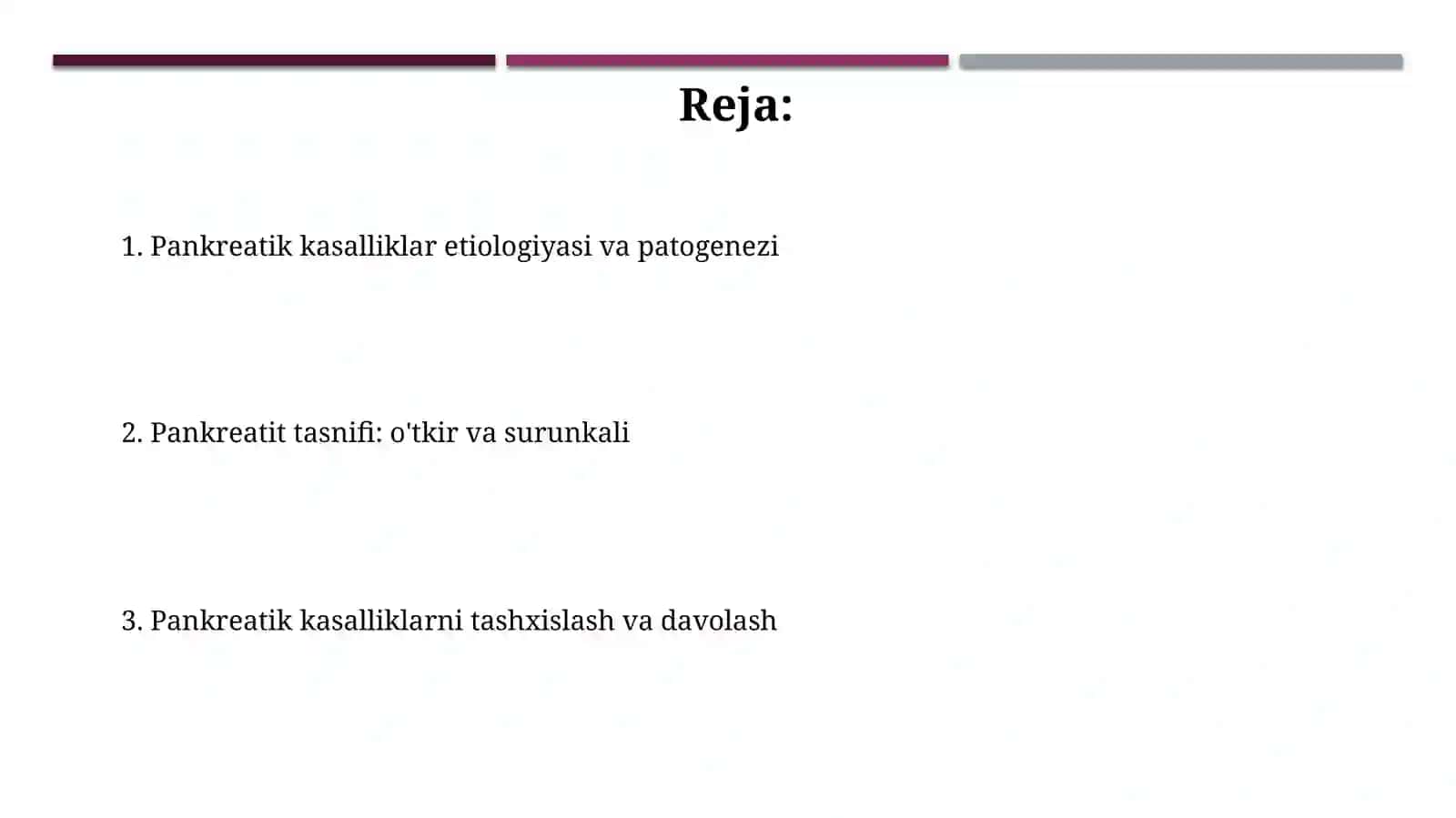 Oshqozon osti bezi anatomiyasi va fiziologiyasi 2