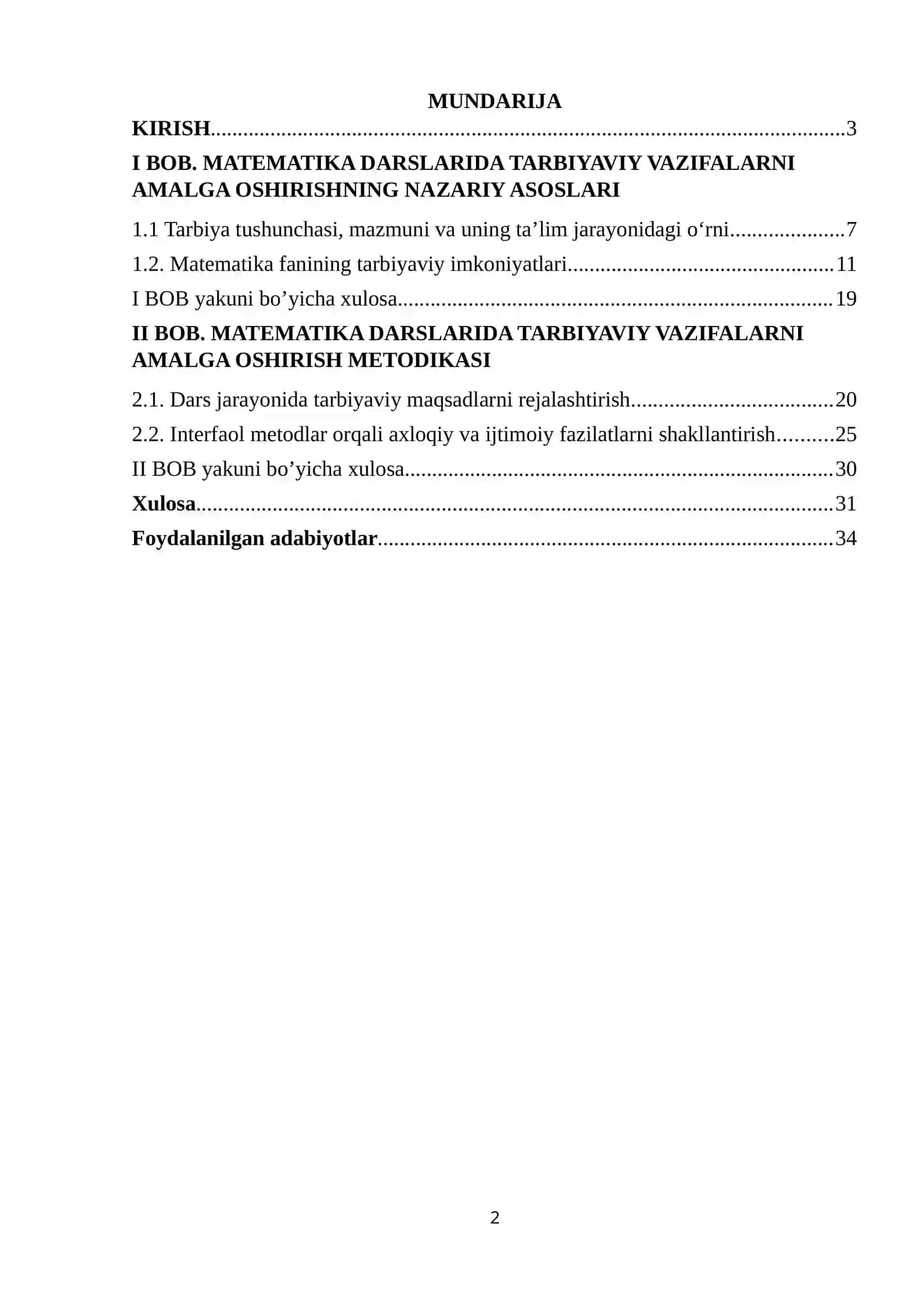 Matematika darslarida tarbiyaviy vazifalarni amalga oshirish 2