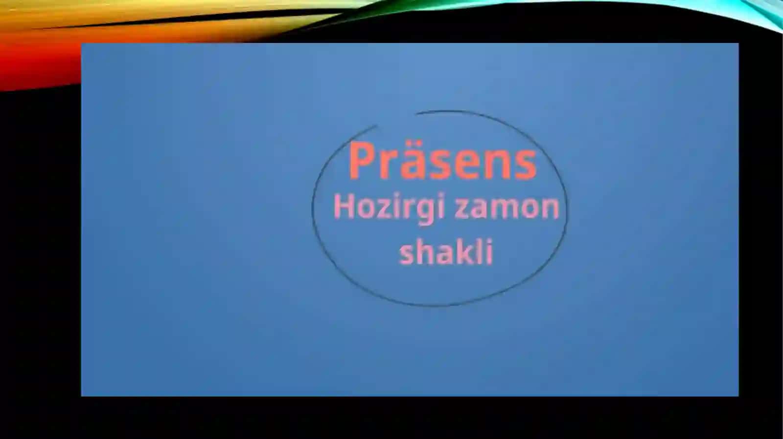 DAS PRÄSENSUND VERB - KONJUGATION 2