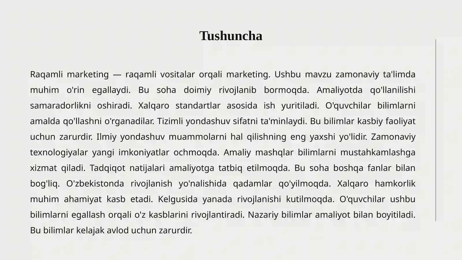 RAQAMLI MARKETING 2