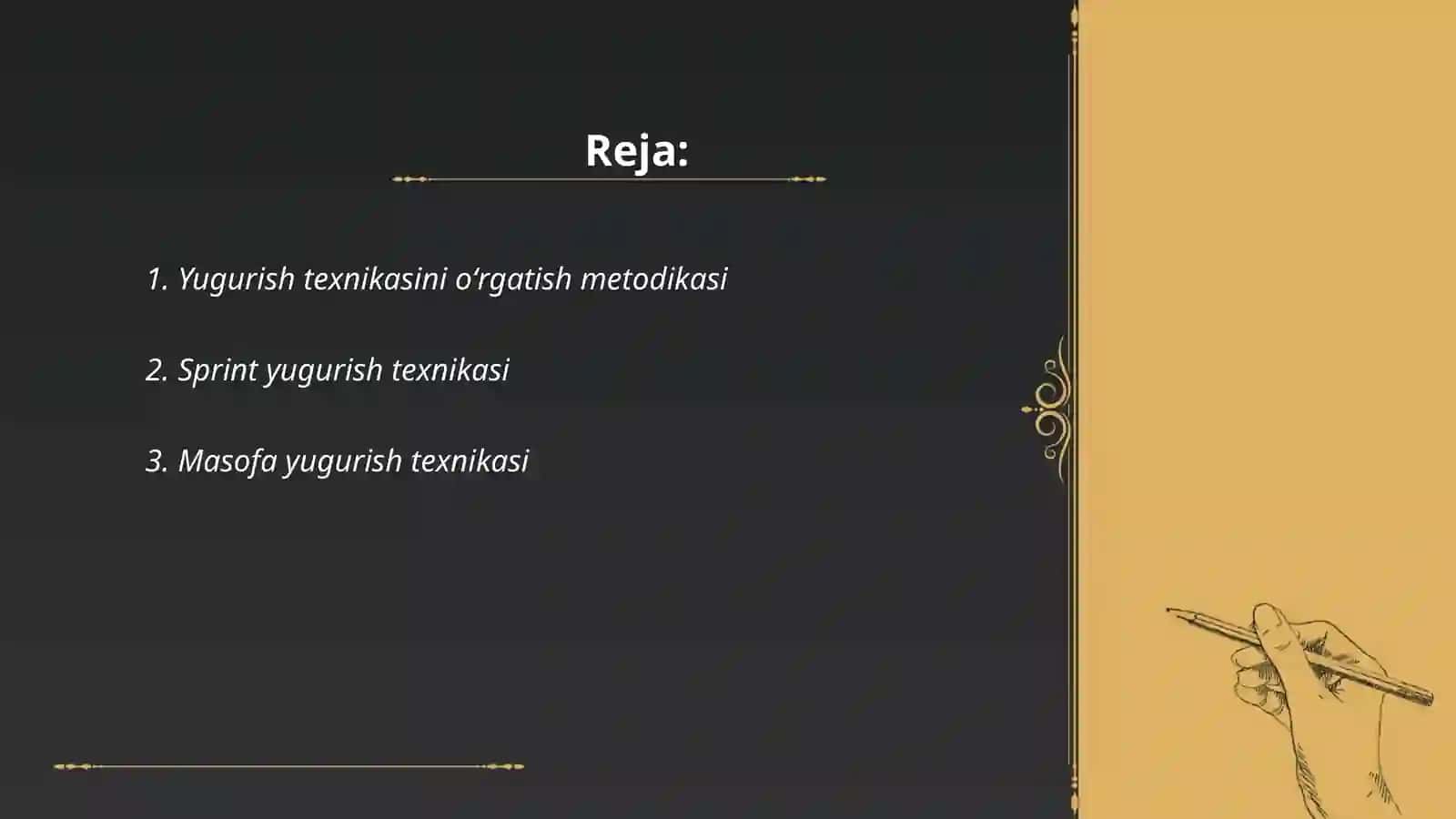 Yugurish texnikasini oʻrgatish metodikasi 2