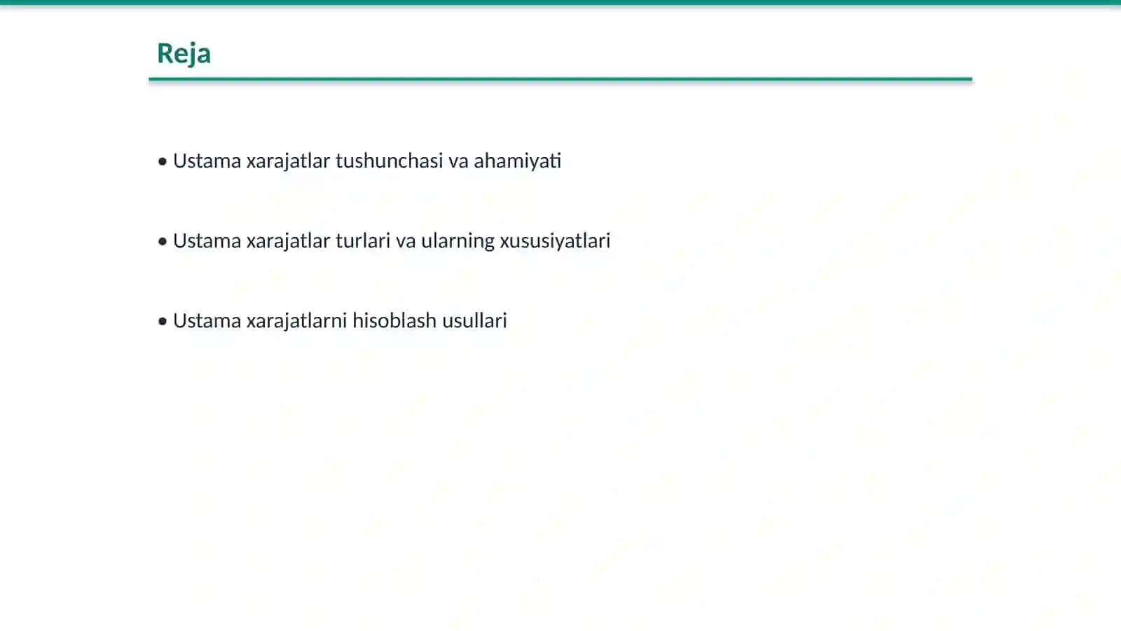 Ustama xarajatlar 2