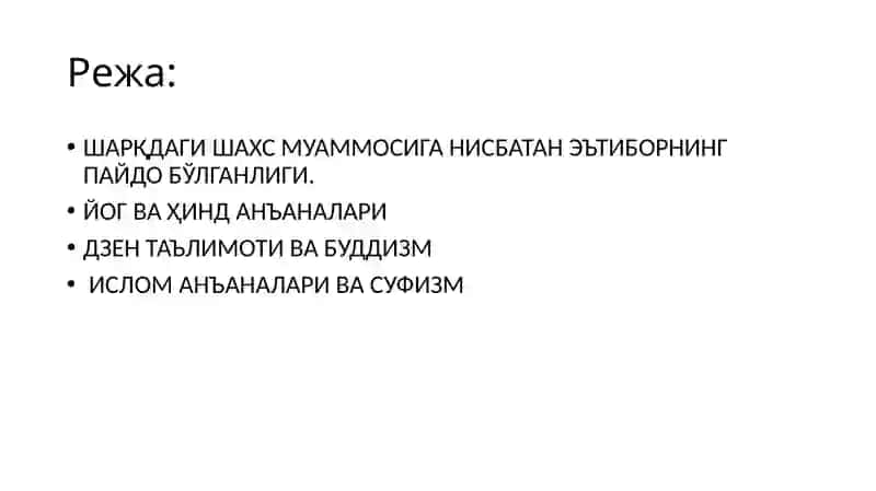 Шарқ Психологиясида Шахс Муаммоси 2