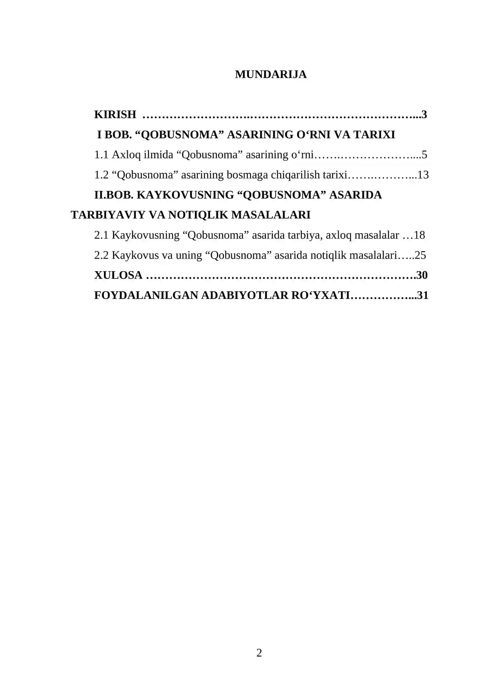 AXLOQIY TARBIYADA KAYKOVUSNING “QOBUSNOMA” ASARIDAN FOYDALANISH 2
