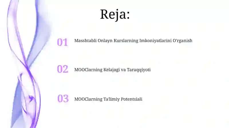 Masshtabli Onlayn Kurslarning Imkoniyatlarini O'rganish 2