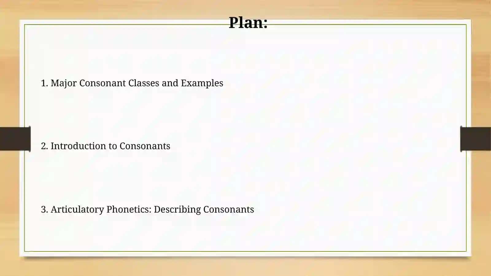 classification ofconsonants 2