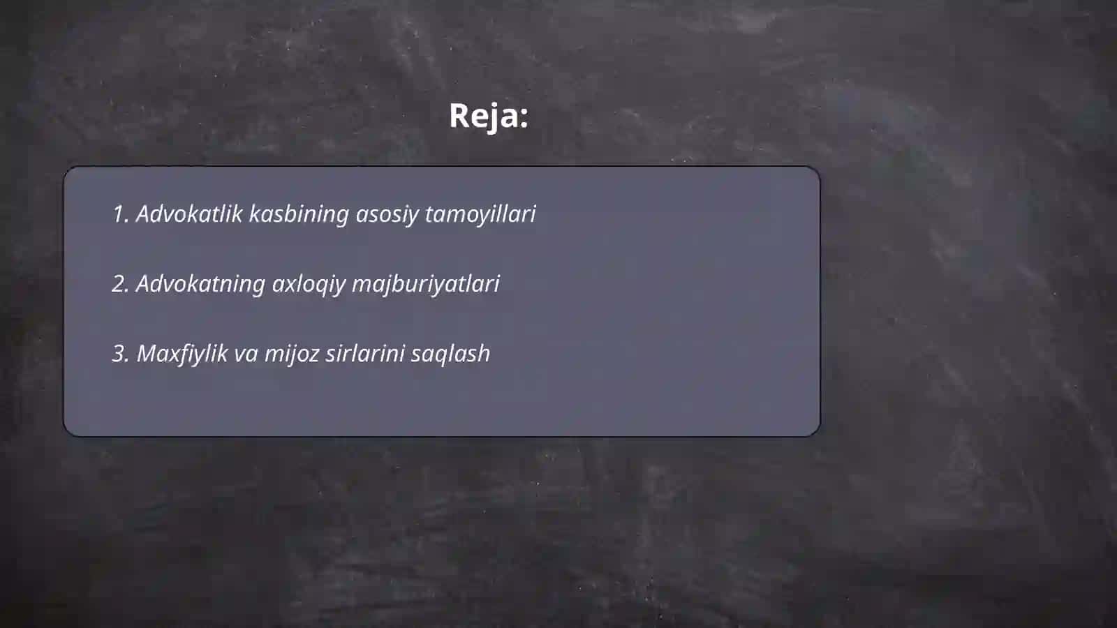 Advokatning kasbiy etikasi 2