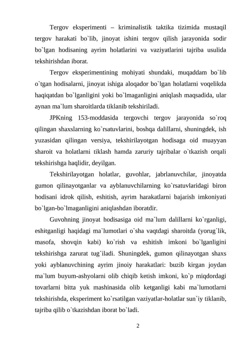 Tergov eksperimentini 2