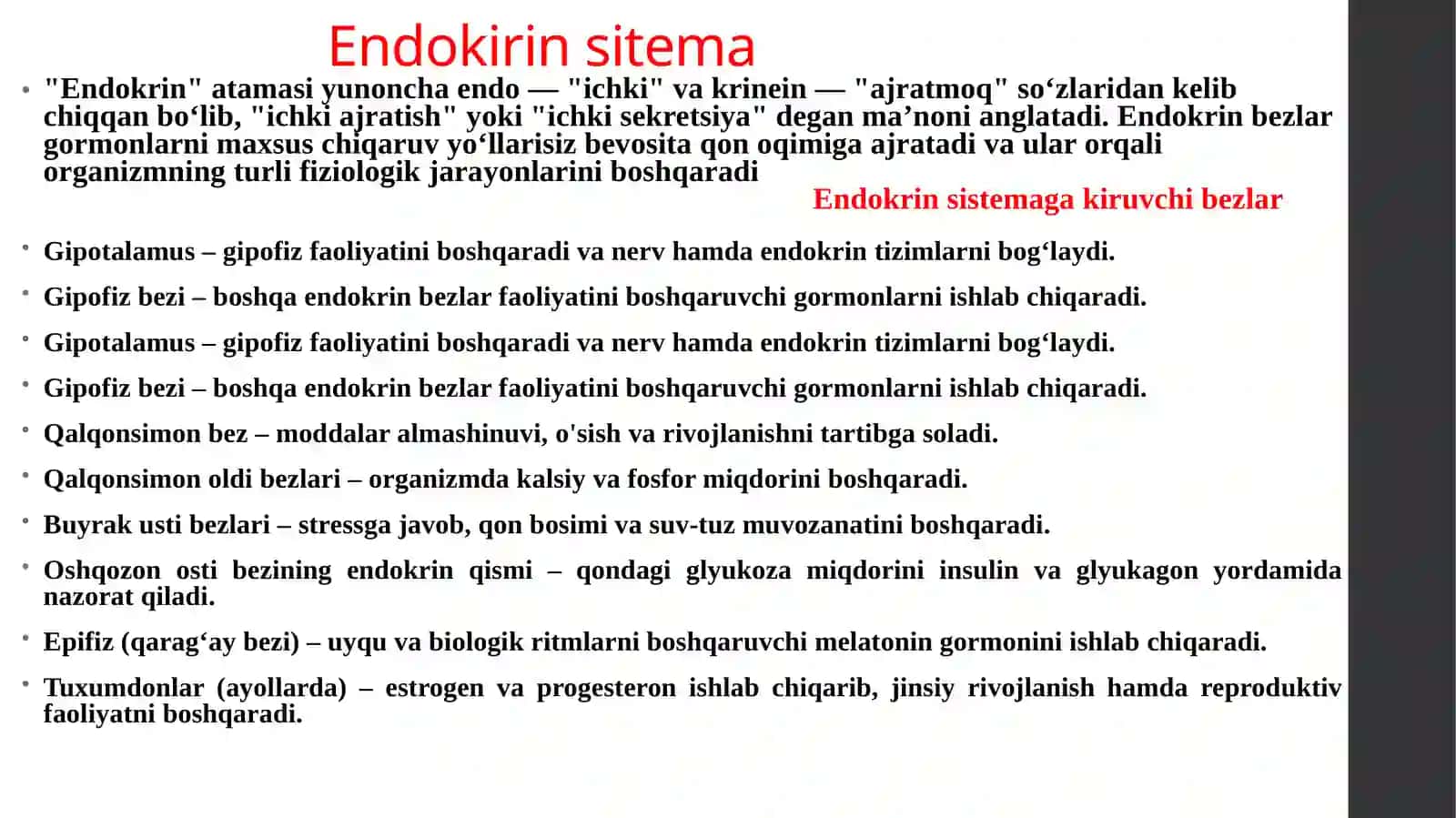 Endokrin bezlar folyatini buzilishining ogʻiz boʻshligʻiga tasiri 2