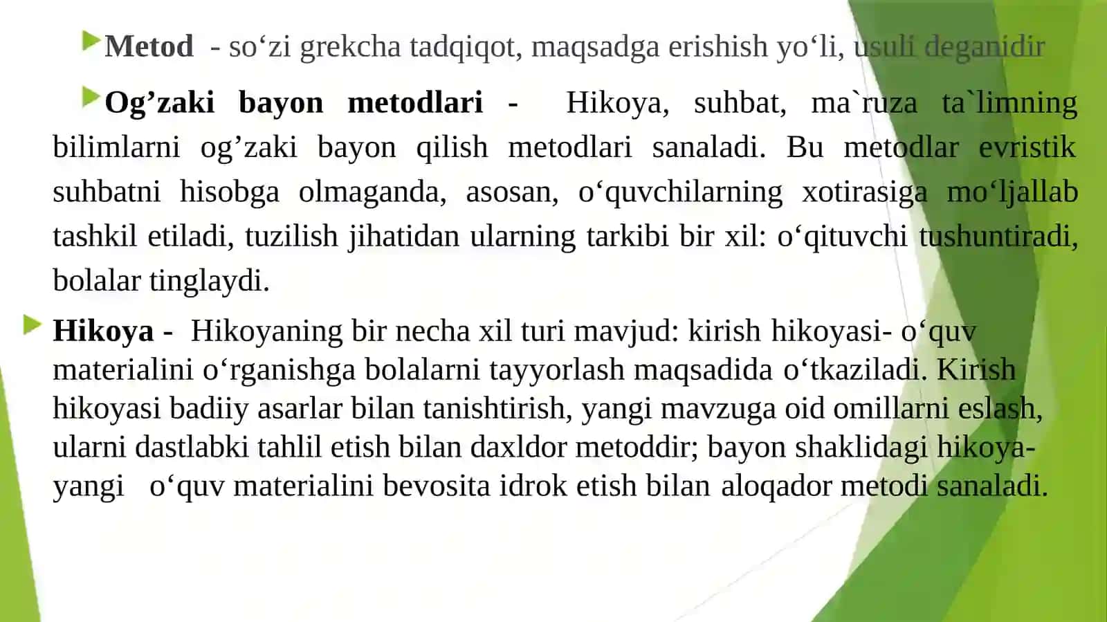 Ta’limning tashkiliy shakllari va metodlari 2