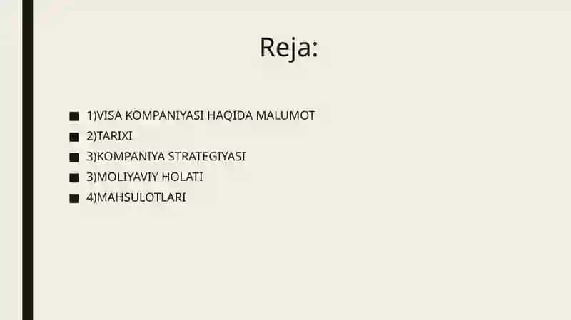 Visa kompaniyasi 2