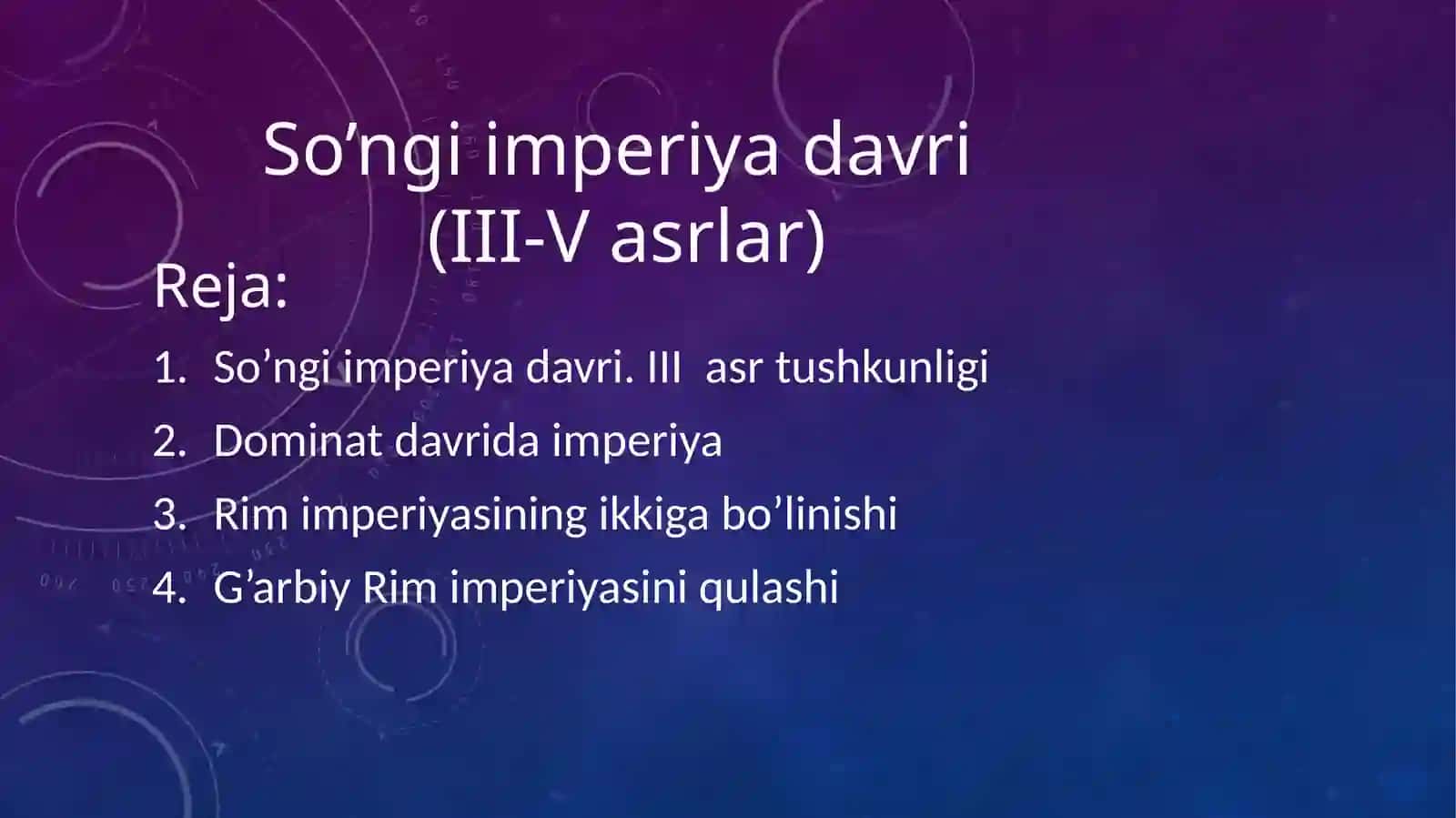 Xorijiy urushlar 2