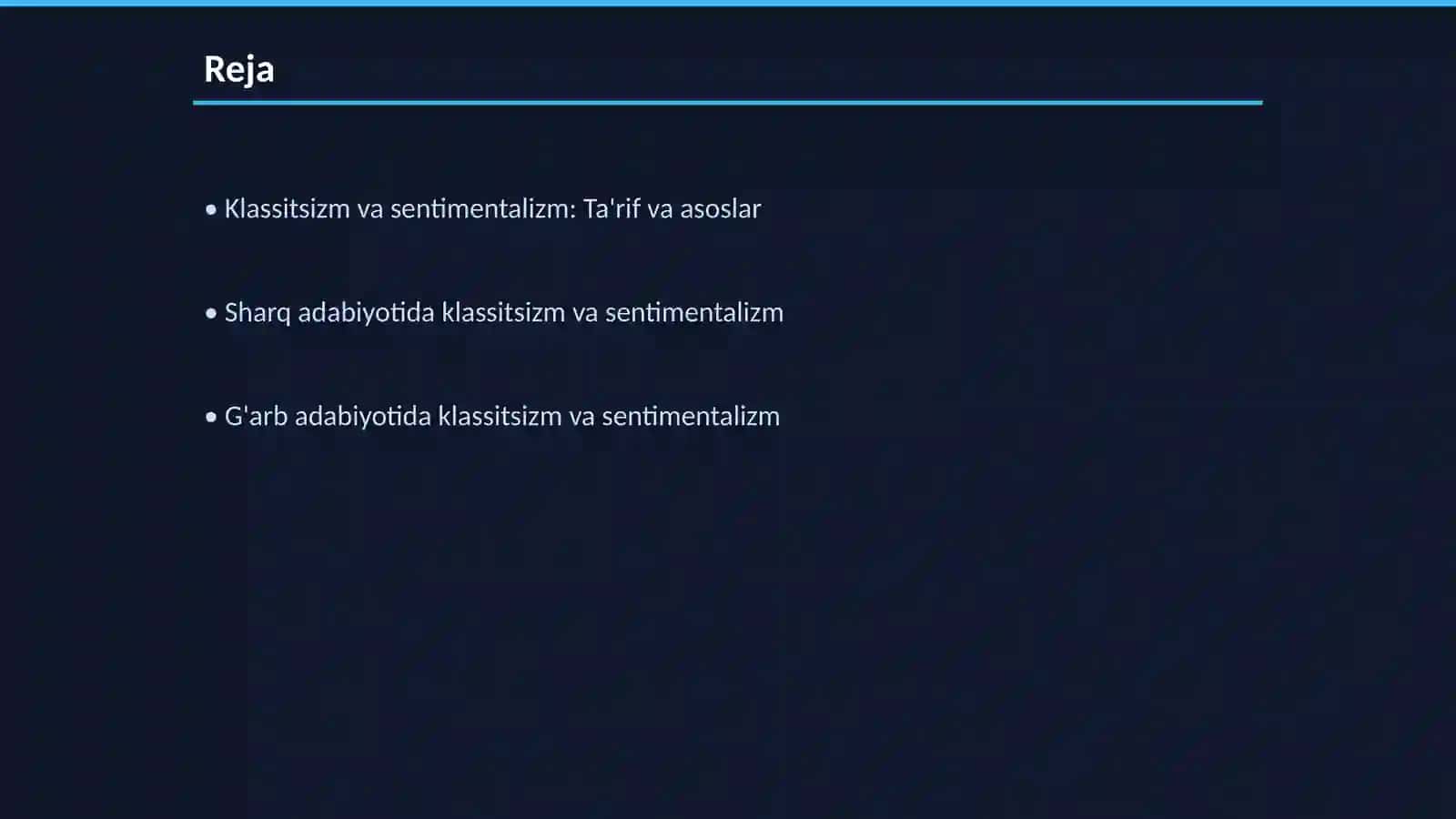 Klassitsizm va sentimentalizm sharq va g'arb adabiyoti kontekstida 2
