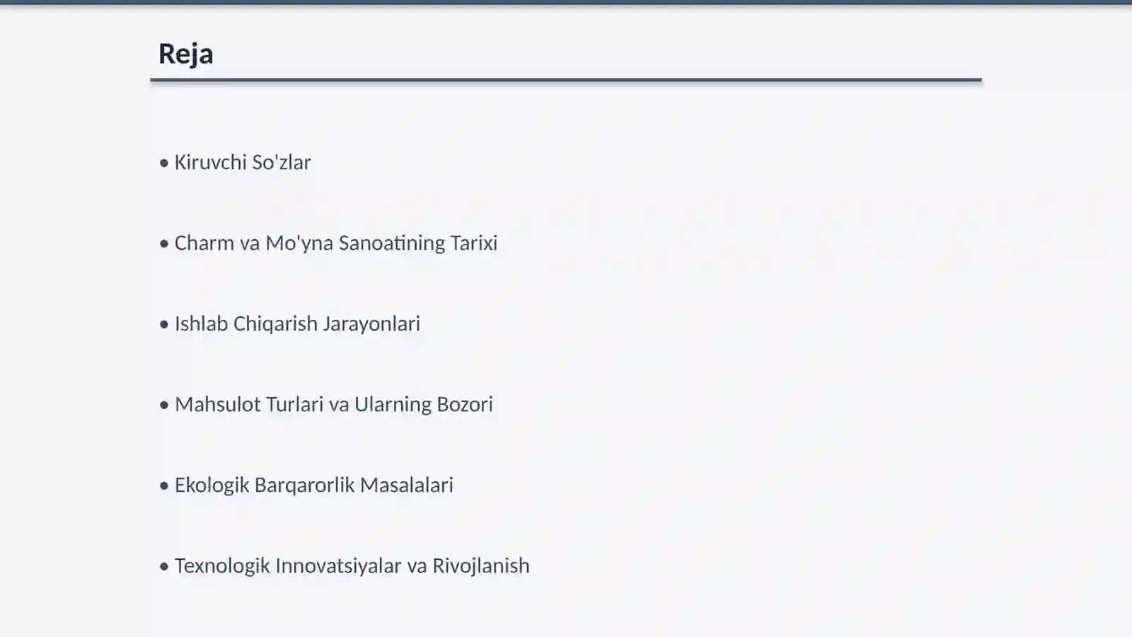 Charm va Mo'yna Ishlab Chiqarish Korxonaning Umumiy Tavsifi 2