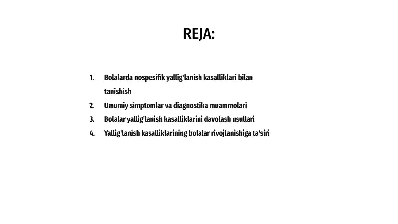 Bolalarda nospetsifik yallig'lanish kasalliklari 2