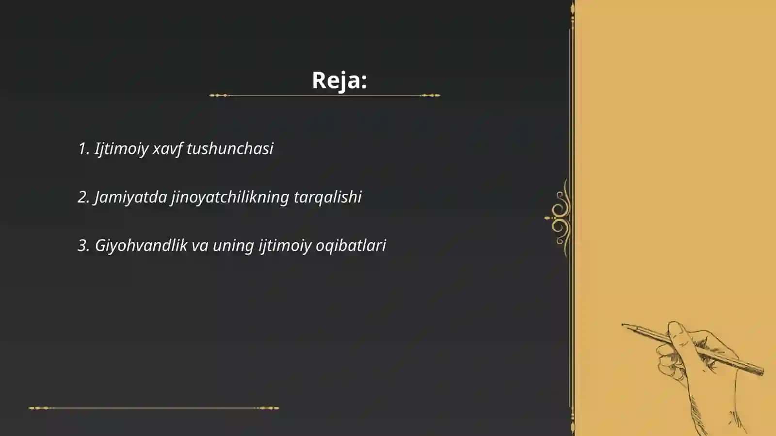 Ijtimoiy xavflar va ularning oqibatlari 2