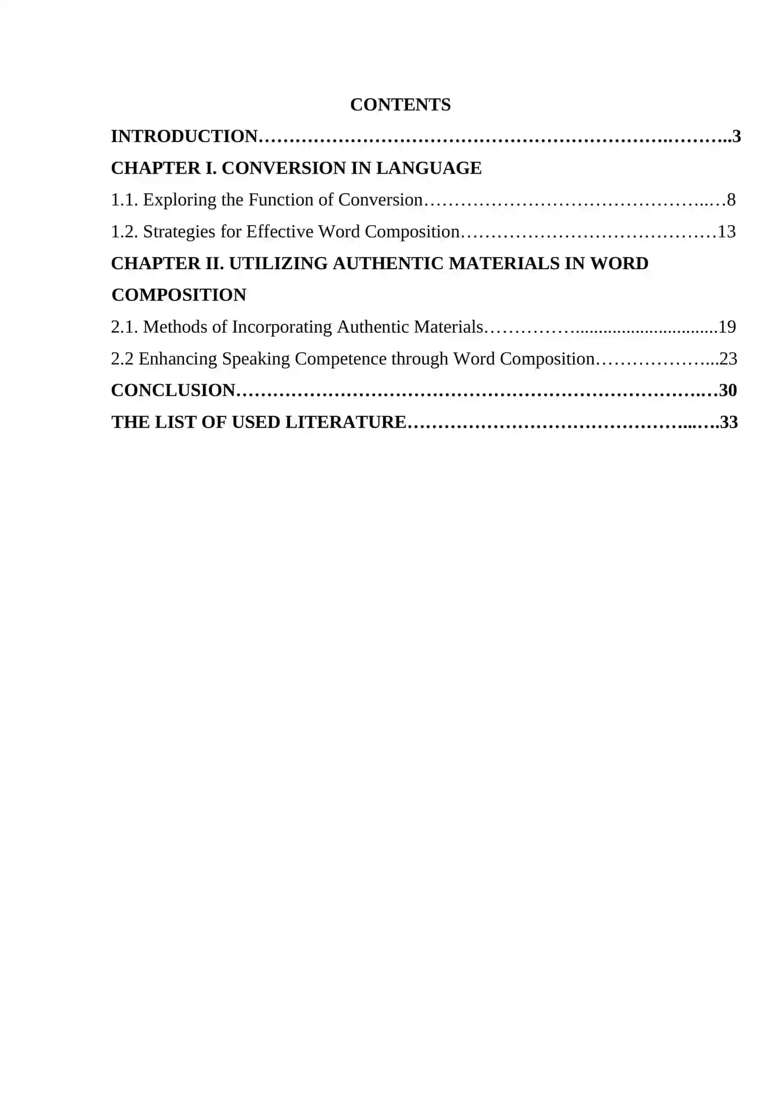 CONVERSION AND WORD COMPOSITION 2