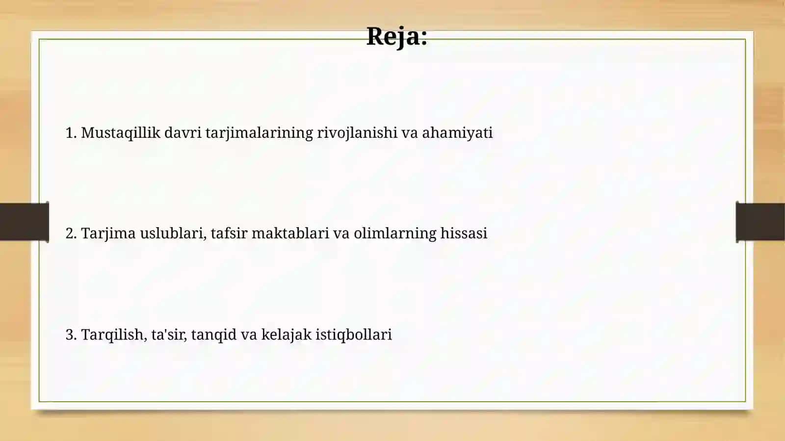Mustaqillikyillarida Qur’onning oʻzbektilida tarjima qilinishi va tafsirlari 2