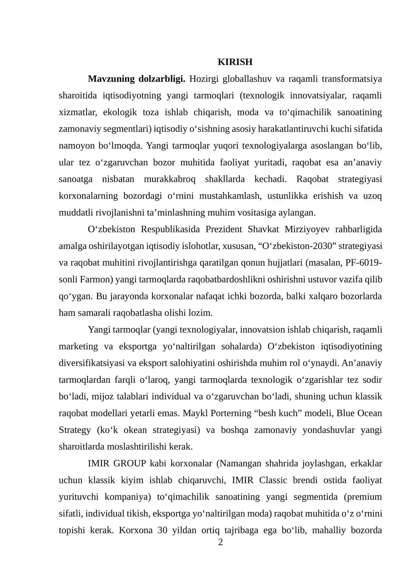 RAQOBAT STRATEGIYASI 2