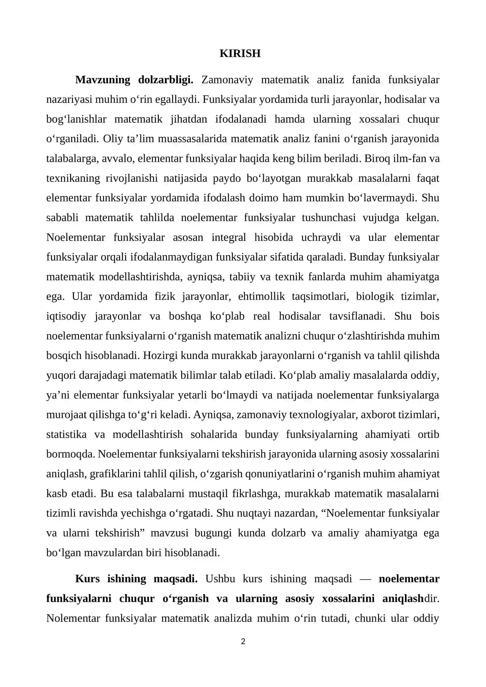 Funksiya tushunchasi va elementar funksiyalar 2