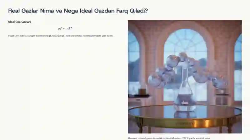 Real Gazlar, Van-der Vaals Tenglamasi va Fazaviy O'tishlar 2