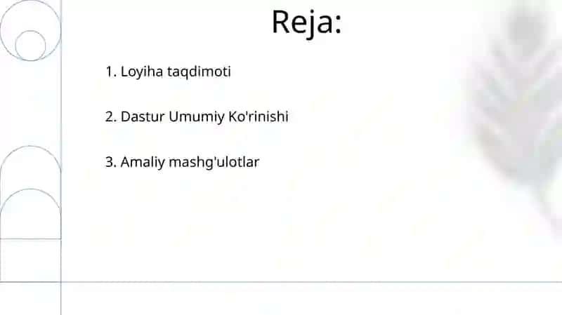 Kompyuterda taqdimotlar yaratish dasturlari imkoniyatlari mavzusida tògaraklar uchun dars ishlanma 2