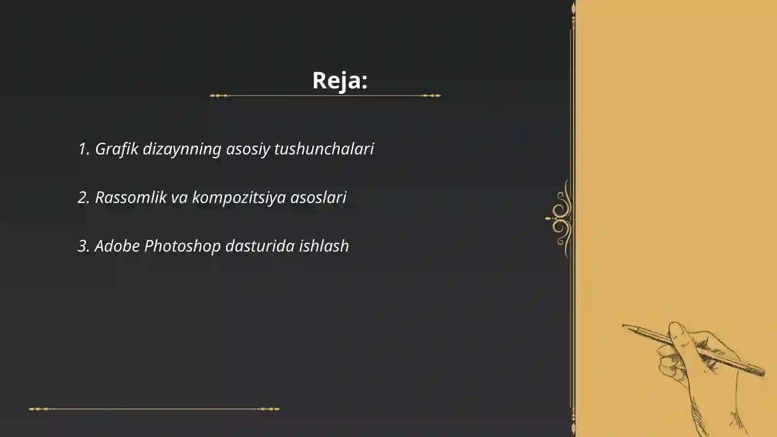 Grafik dizayn va tasvirni tahrirlash 2