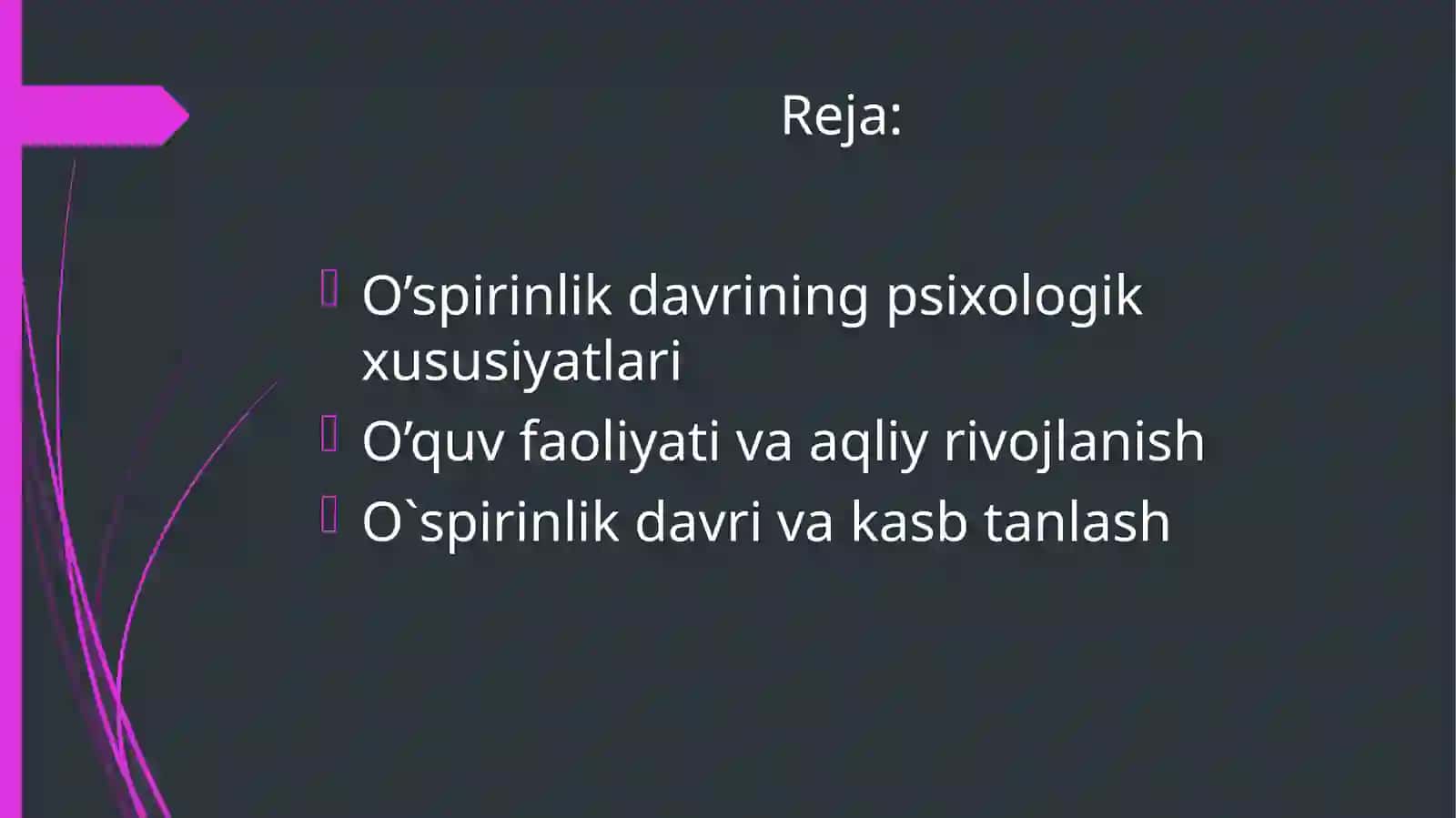 O’spirinliklik davri psixologik xususiyatlari 2
