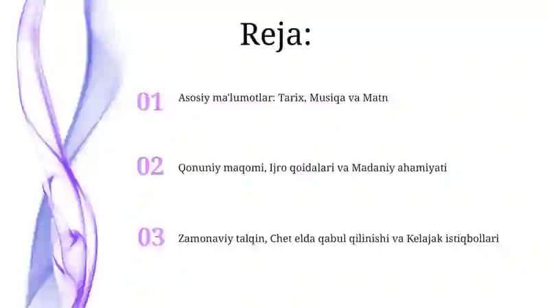 O'zbekiston Respublikasi gimni 2