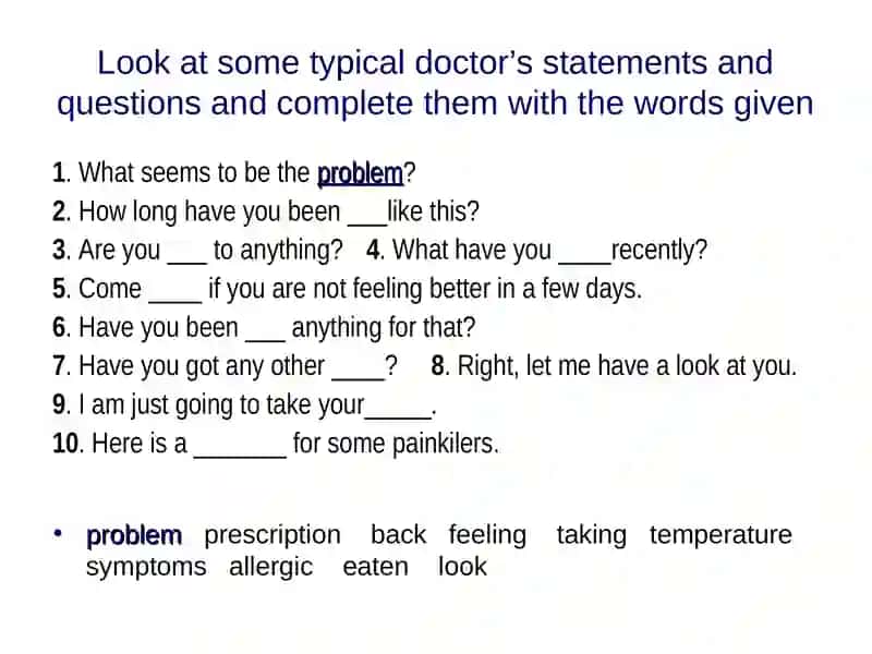 At the doctor‘s 2