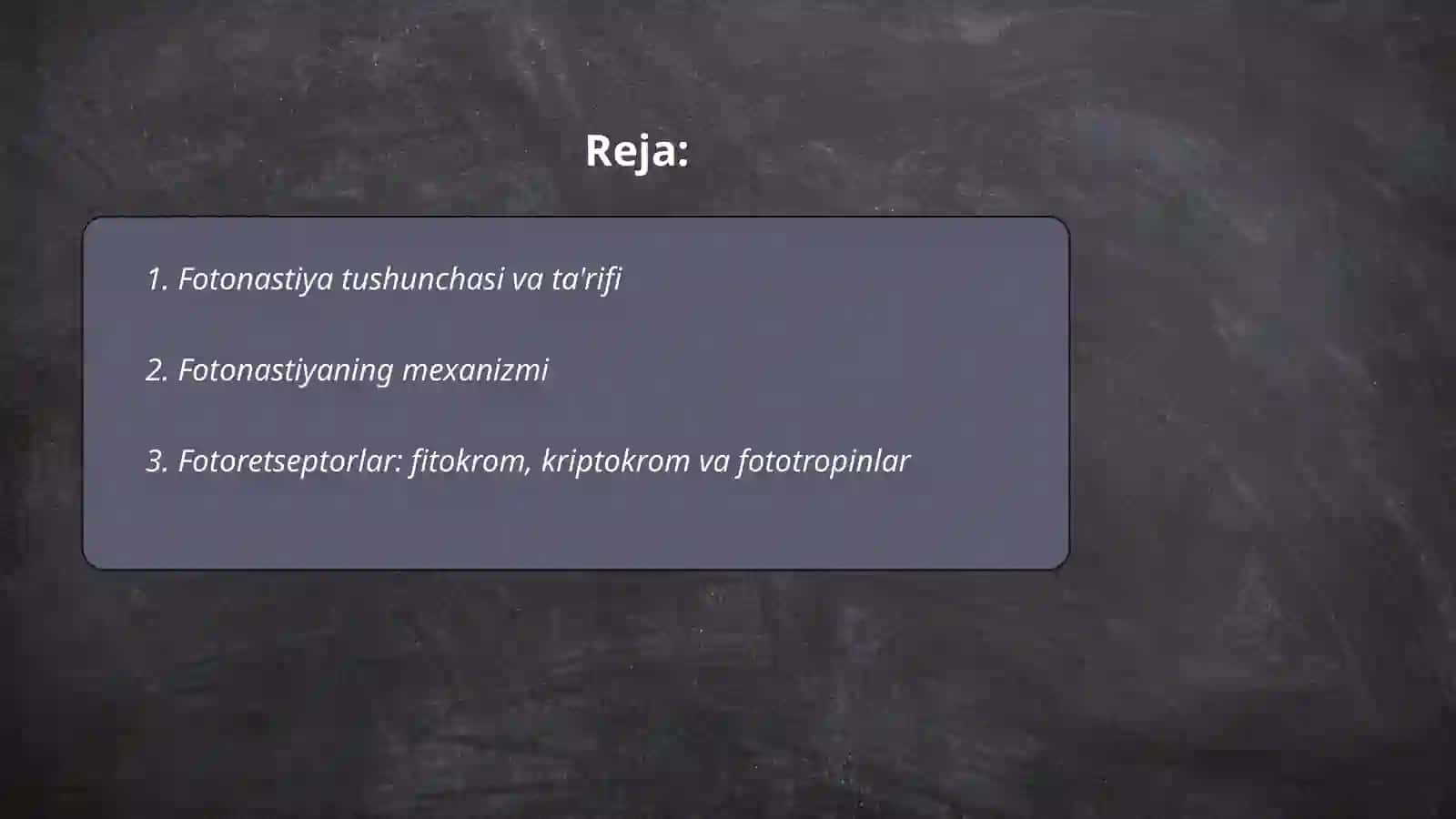 O'simliklarda fotonastiya 2