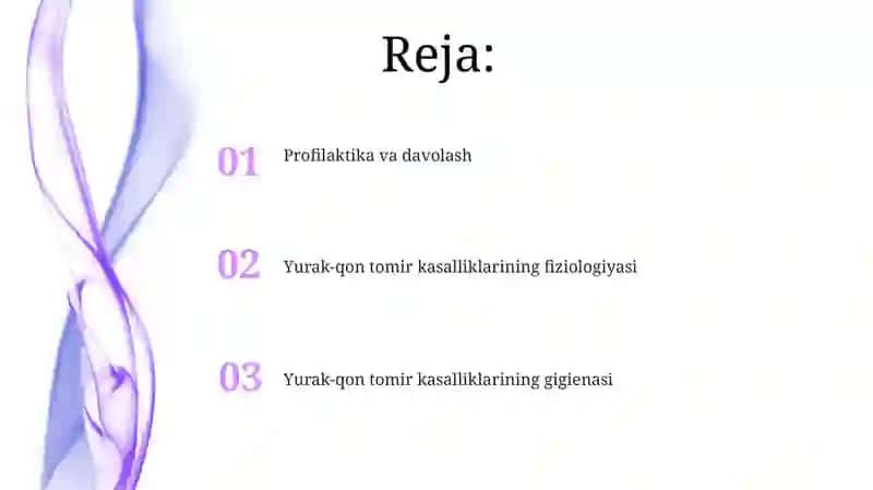 Yurak-qon tomir kasalliklarining fiziologiyasi va gigiyenasi 2