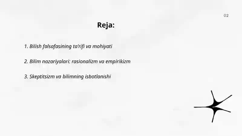 Bilish Falsafasi 2