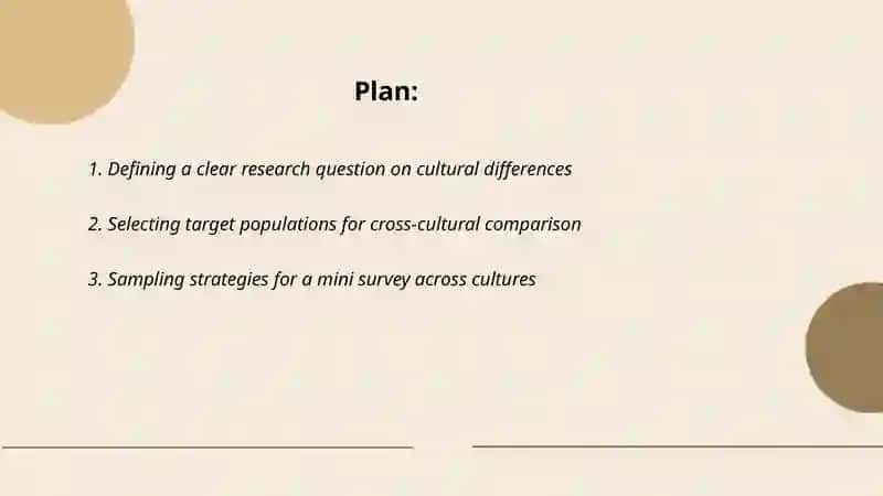 Conducting a Mini Survey on Cultural Differences 2