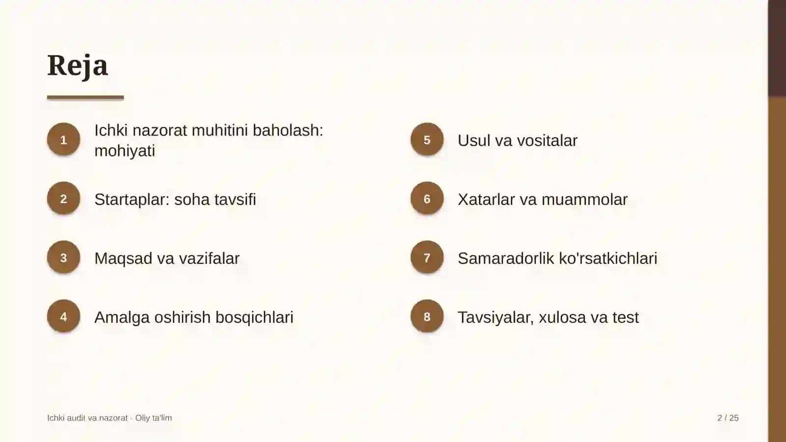 startaplarda ichki nazorat muhitini baholash 4733 2