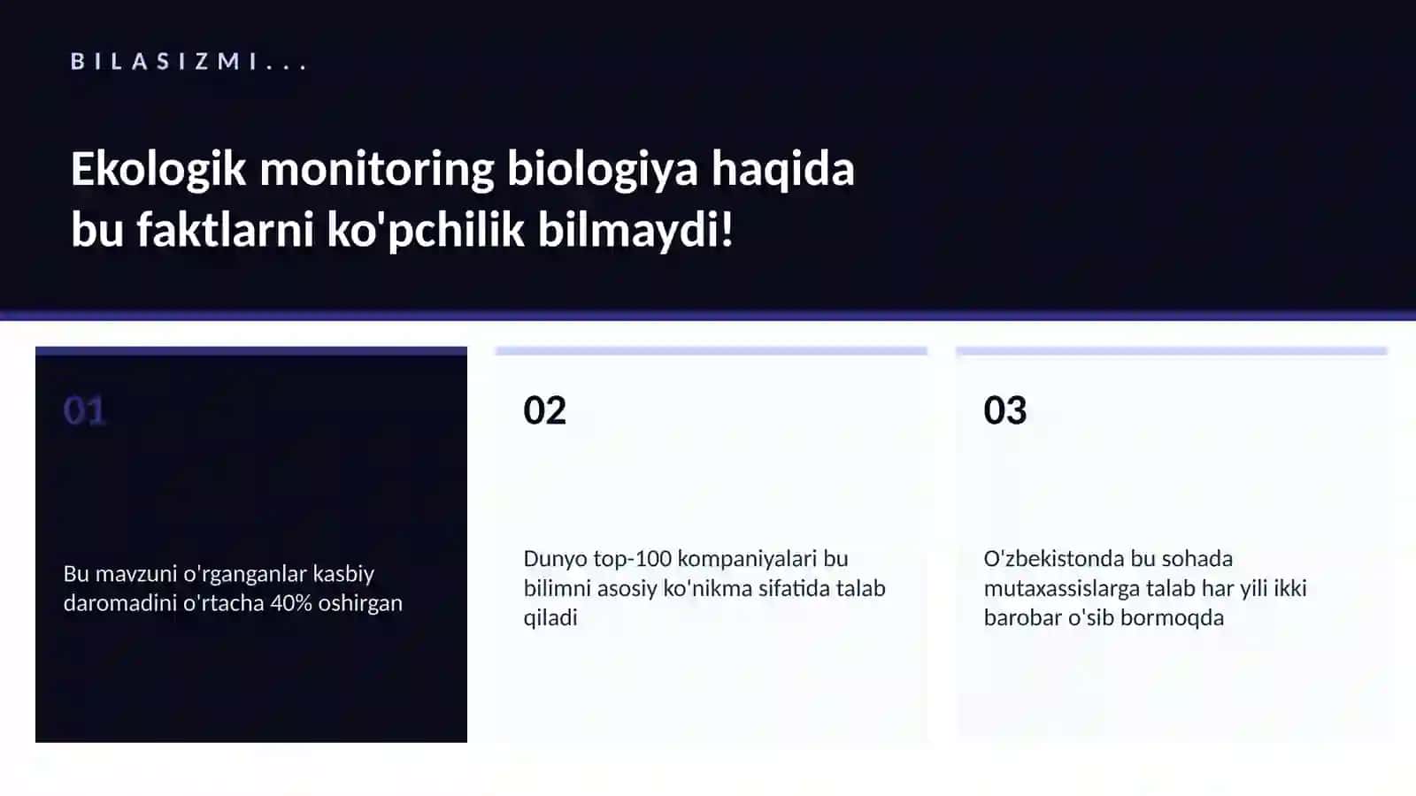 Ekologik monitoring biologiya 2