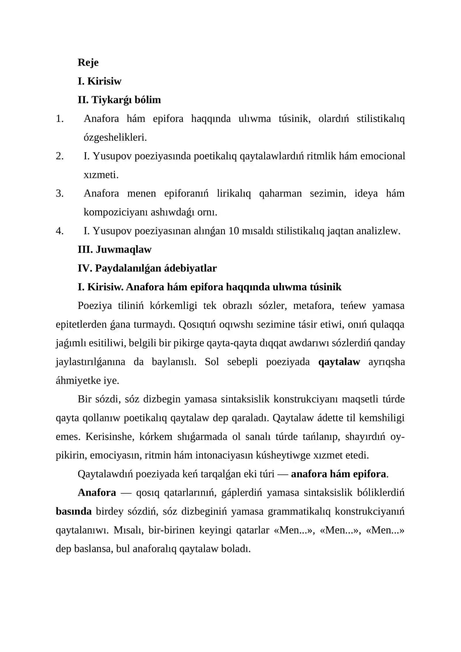 Kórkemlew quralları hám stilistika» PÁNINEN 2