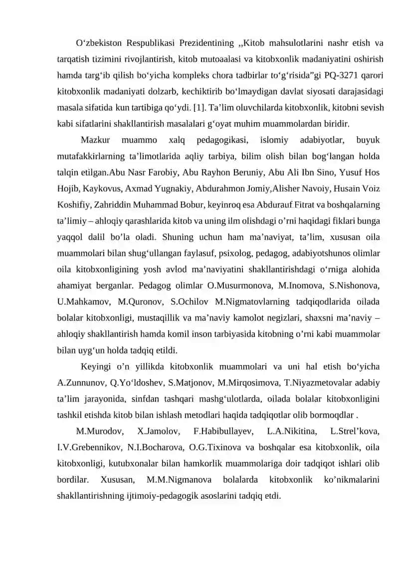 BOLALARDA KITOBXONLIK MADANIYATINI SHAKLLANTIRISH 2