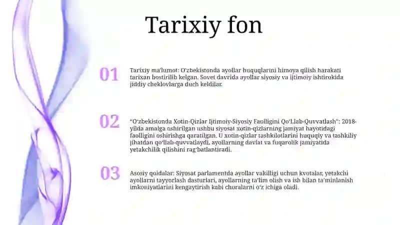 O'zbekistonda Xotin-Qizlar Ijtimoiy-Siyosiy Faolligini Qo‘Llab-Quvvatlash 2