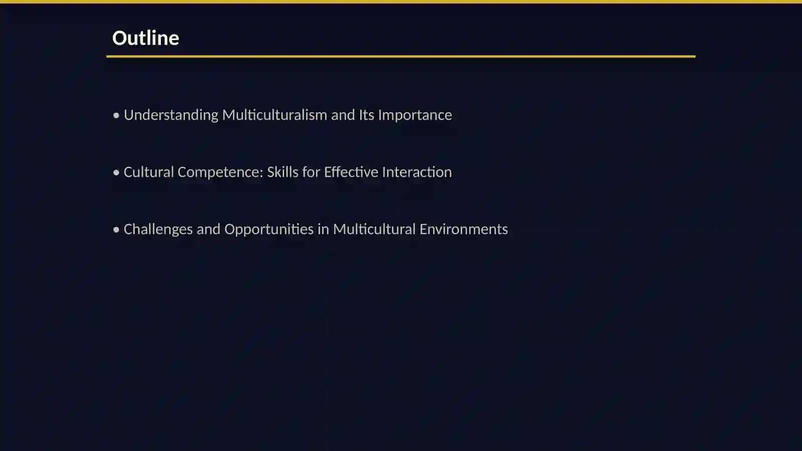 Getting orientation in a multicultural world 2