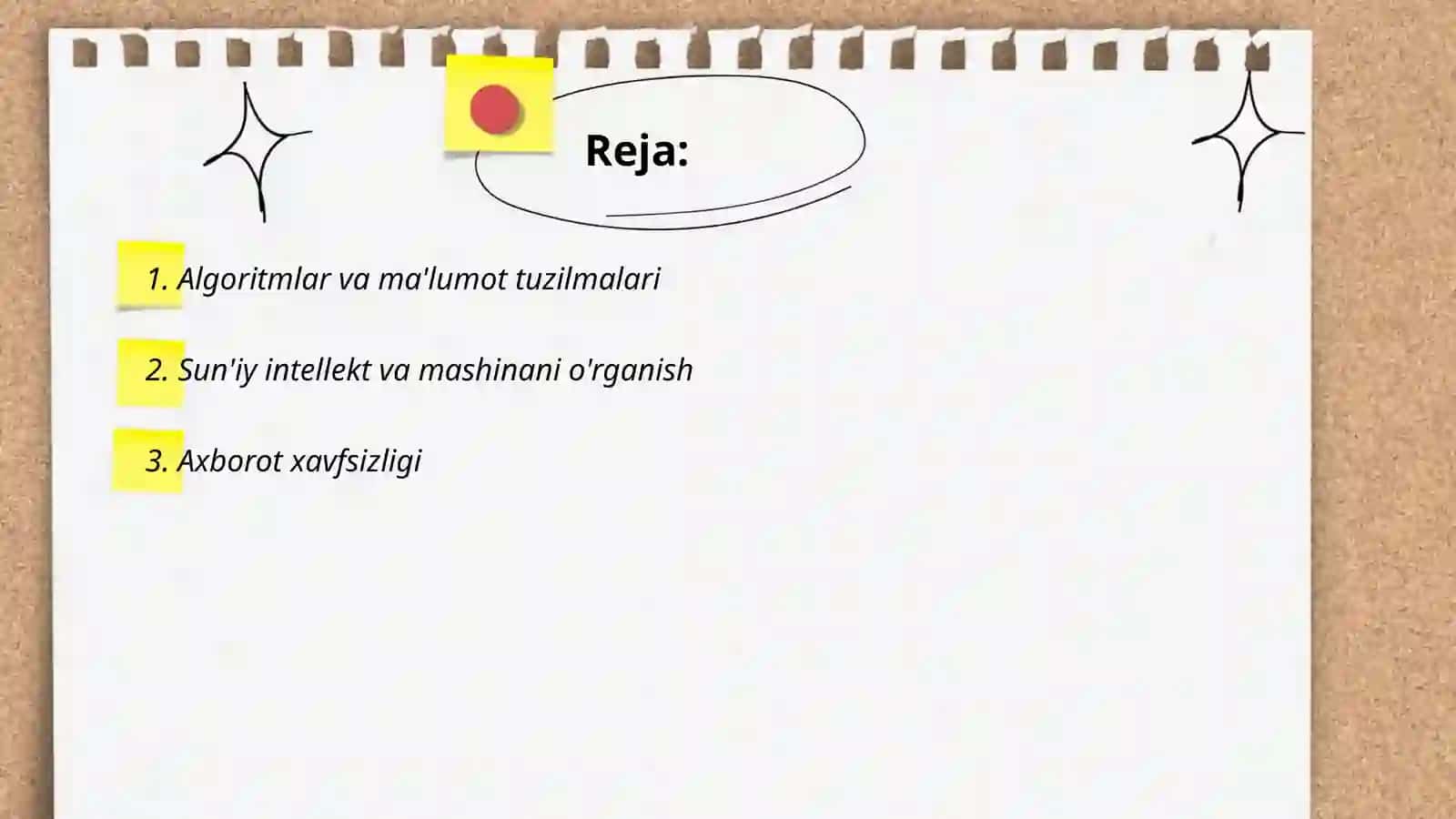 Algoritmlar va ma'lumot tuzilmalari 2